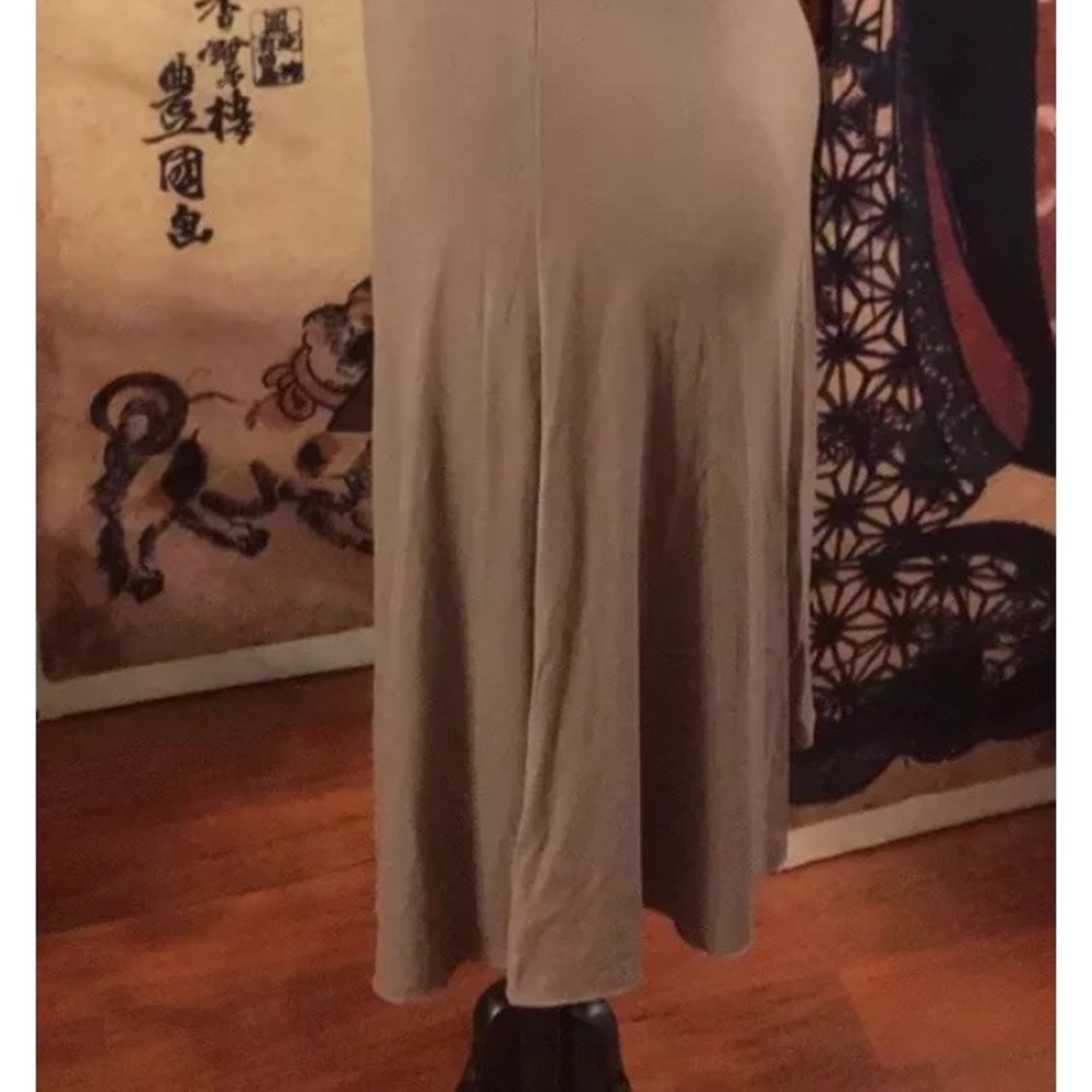 BCBG Maxazria Size Medium Brown Maxi Dress - Picture 4 of 8